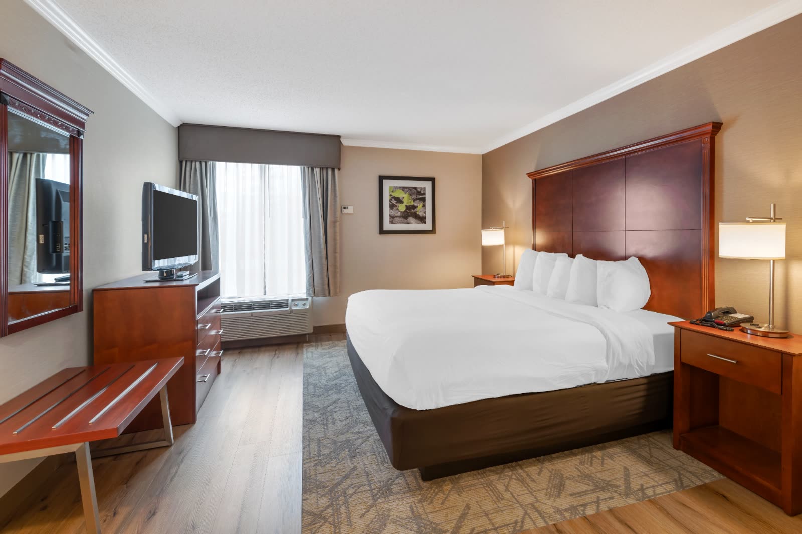 King and two-queen rooms